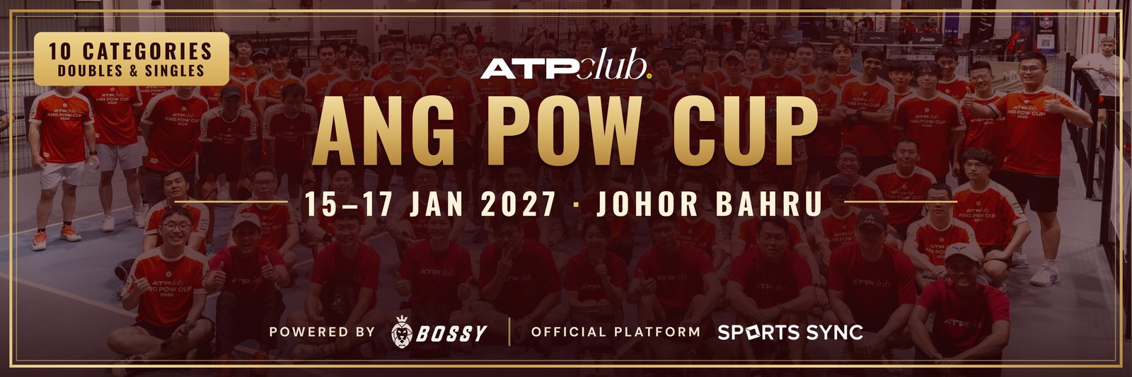 ATP Ang Pow Cup 2027 — pickleball tournament at ATP Club Johor Bahru, 15–17 January 2027