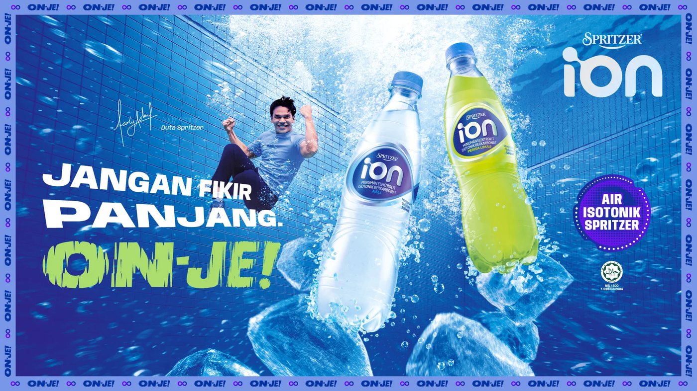 Spritzer ION isotonic electrolyte drink, available at the ATP Club hydration station