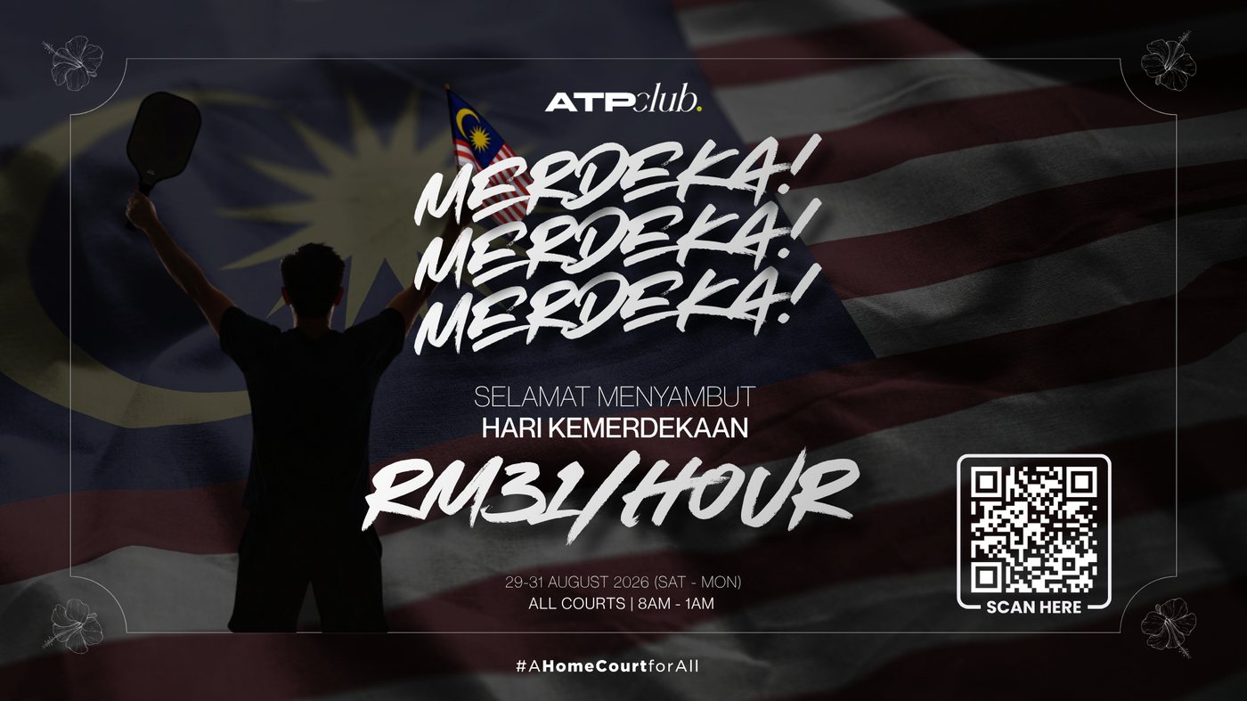 Merdeka Promo — RM31/hour, all courts, 29–31 August 2026, 8am–1am