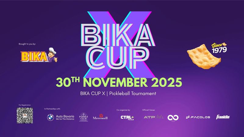BIKA Cup X — Pickleball Tournament banner