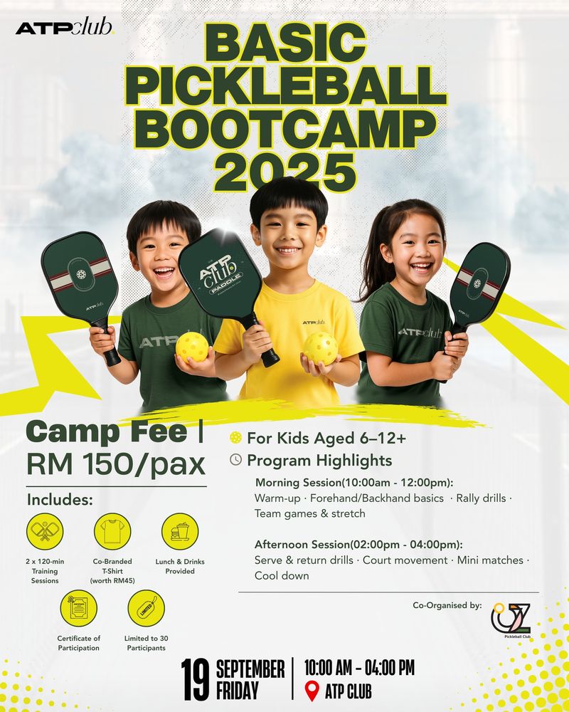 Basic Pickleball Bootcamp 2025 (Kids) banner