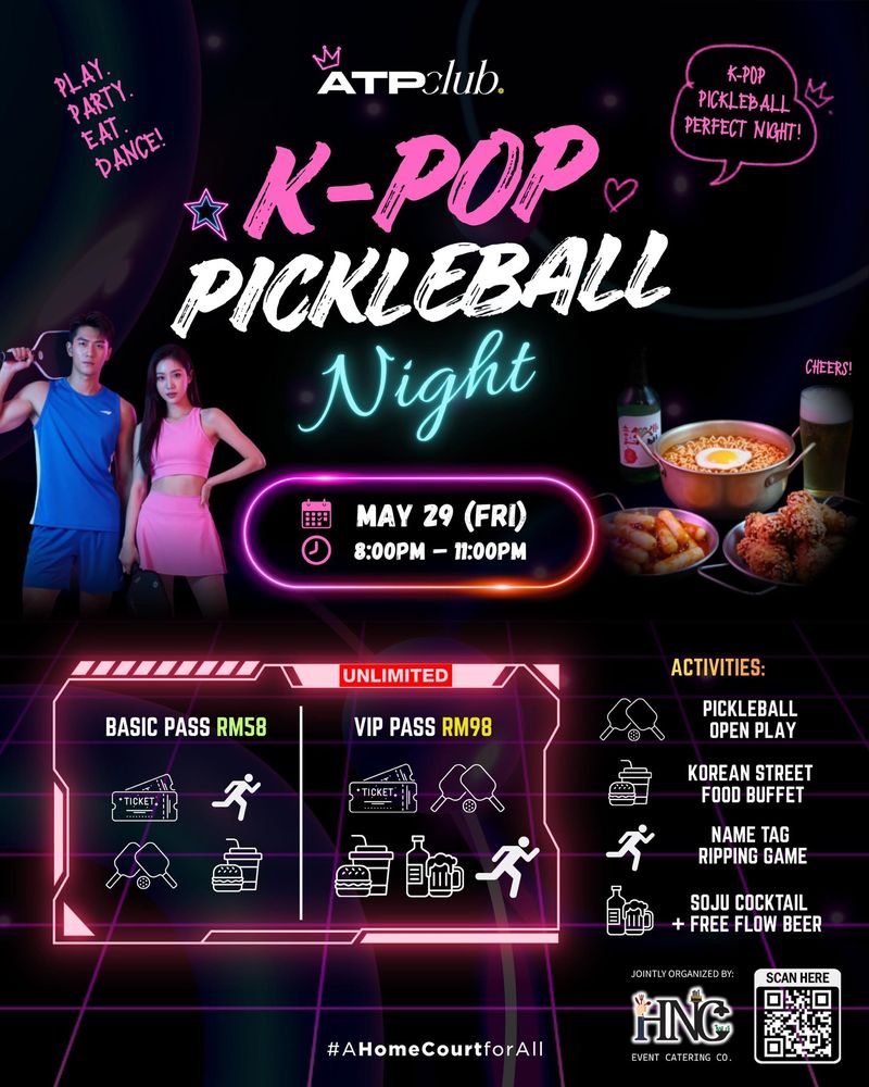K-Pop Pickleball Night banner
